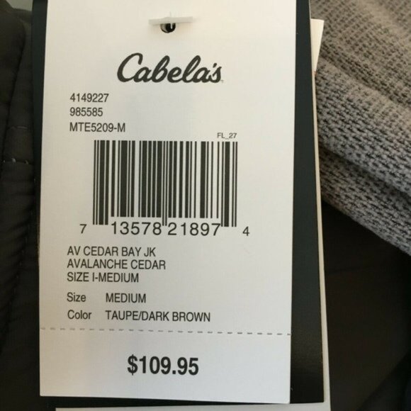 Avalanche Men's Cedar Bay Jacket 360-gram Gray Size Medium NEW MSRP $109.95 - Picture 9 of 10